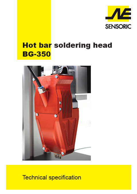 Bügellötkopf BG 350 EN Hot Bar Soldering Head BG 350